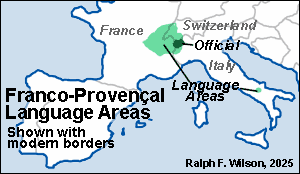 Franco-Provençal Language Areas